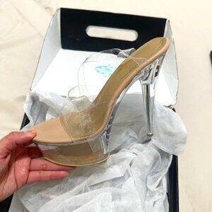 Clear Platform Heels